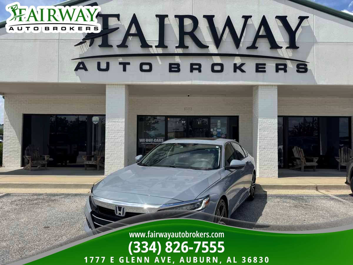 Sonic Gray Pearl 2021 Honda Accord Hybrid Sedan Front-Wheel Drive Automatic