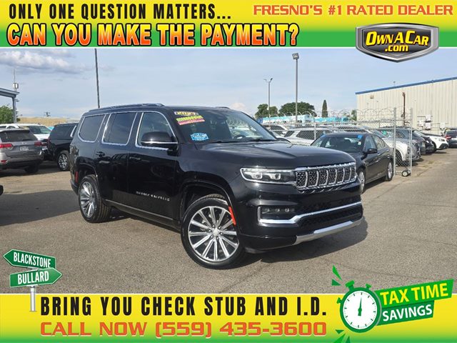 Diamond Black Crystal Pearlcoat 2023 Jeep Grand Wagoneer Series II 4WD SUV / Crossover Four-Wheel Drive Automatic