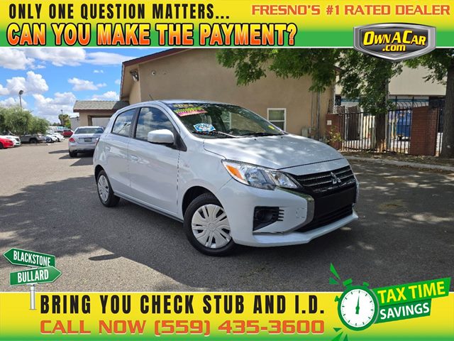 White Diamond 2024 Mitsubishi Mirage ES FWD Hatchback Front-Wheel Drive Automatic