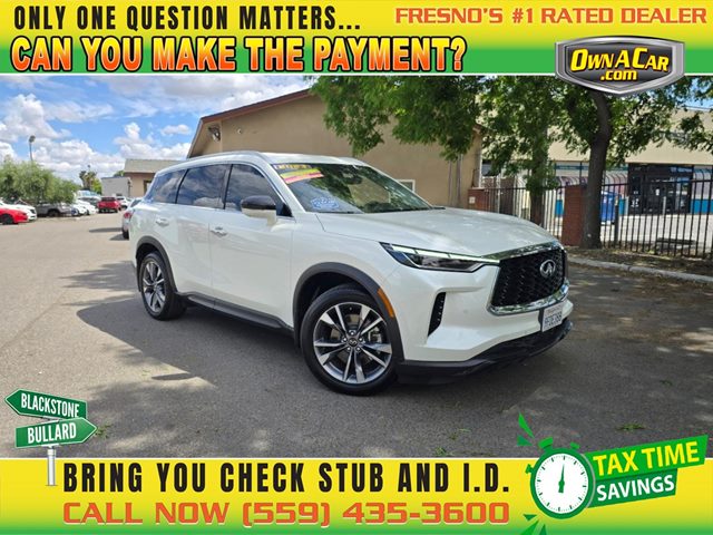 Majestic White 2023 INFINITI QX60 Luxe AWD SUV / Crossover All-Wheel Drive Automatic