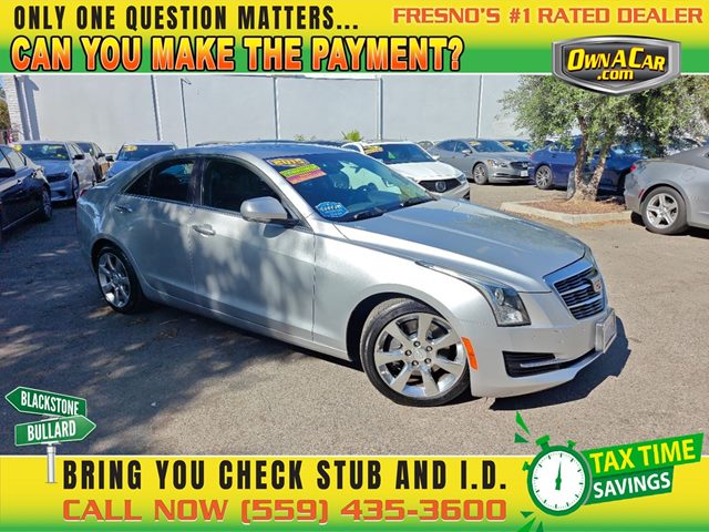 Radiant Silver Metallic 2015 Cadillac ATS 2.0T Luxury RWD Sedan Rear-Wheel Drive Automatic
