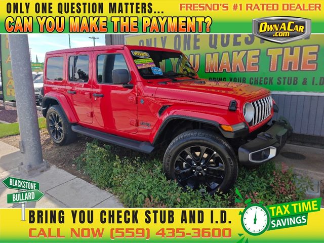 Firecracker Red Clearcoat 2025 Jeep Wrangler 4xe Sahara 4WD SUV / Crossover Four-Wheel Drive Automatic