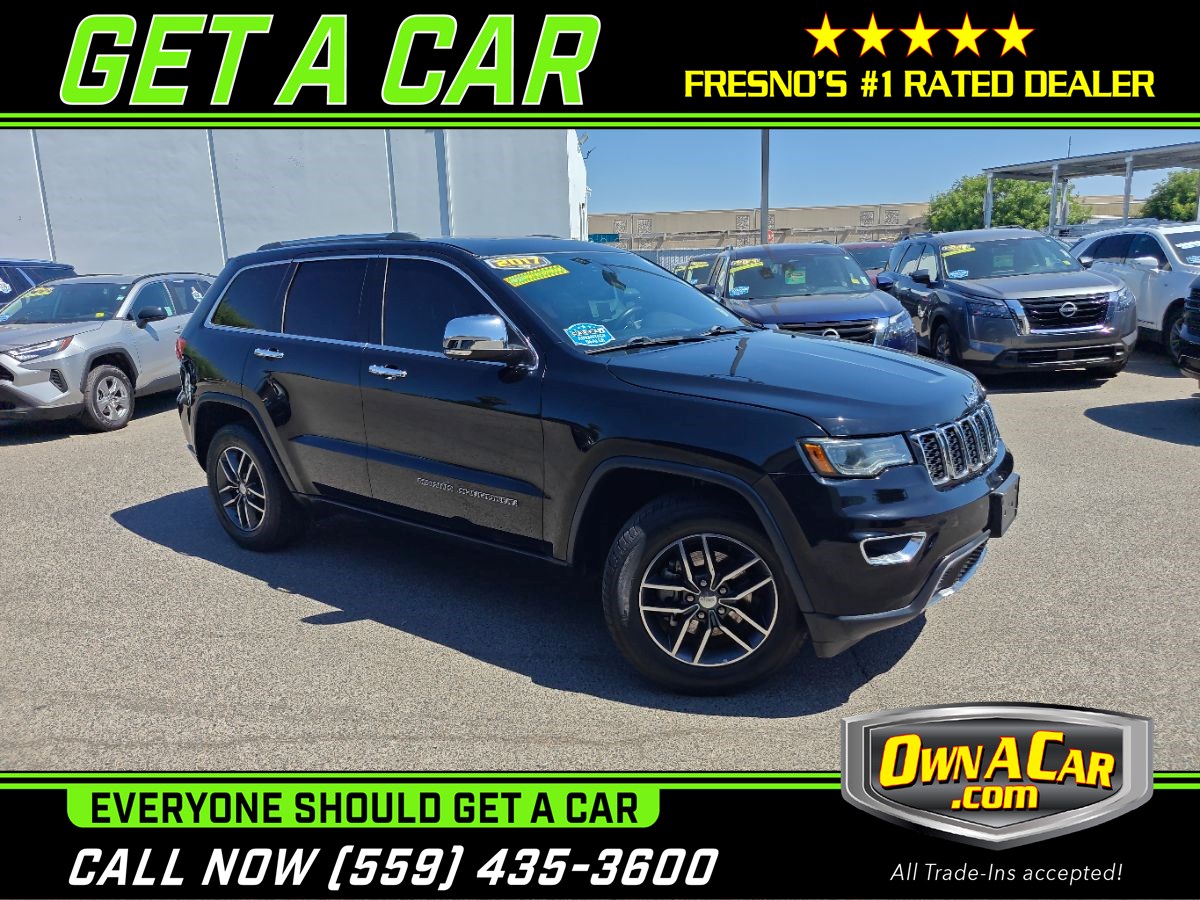 Diamond Black Crystal Pearlcoat 2017 Jeep Grand Cherokee Limited SUV / Crossover 4X2 Automatic