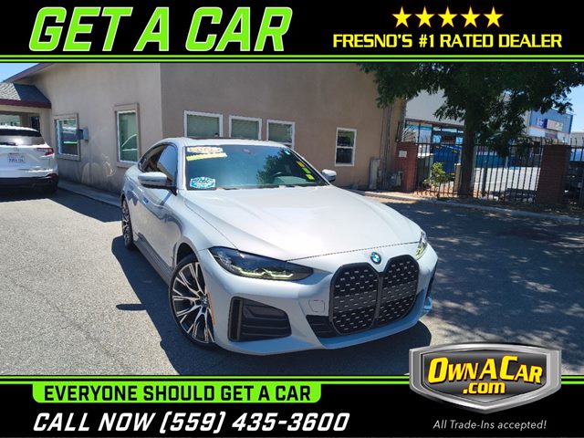 Gray (Brooklyn Grey Metallic) 2022 BMW 4 Series Coupe Rear-Wheel Drive Automatic