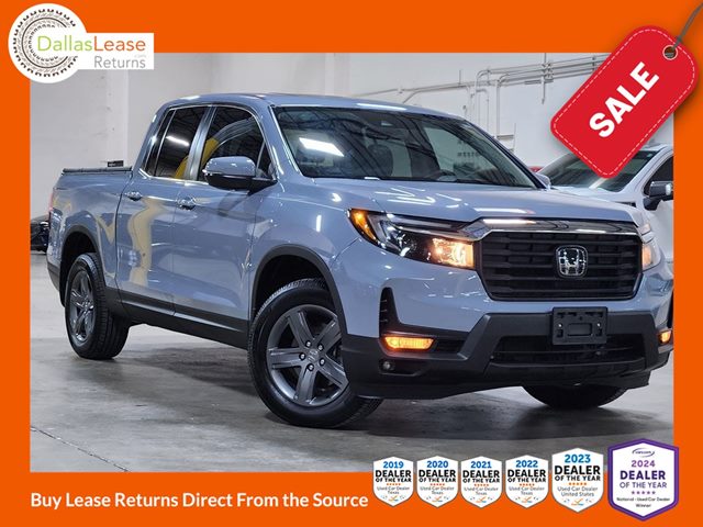 Gray 2022 Honda Ridgeline RTL AWD Pickup Truck All-Wheel Drive Automatic