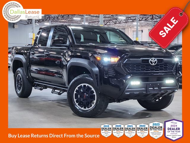 Black 2024 Toyota Tacoma TRD Off-Road Double Cab 4WD Pickup Truck Four-Wheel Drive Automatic