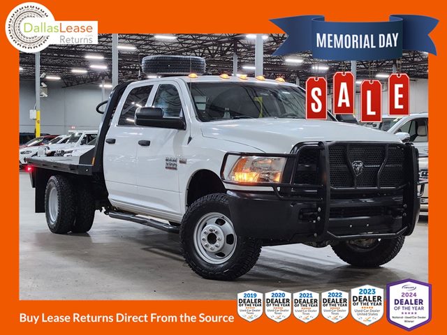White 2018 RAM 3500 Chassis Tradesman Crew Cab 4WD Pickup Truck Four-Wheel Drive Automatic
