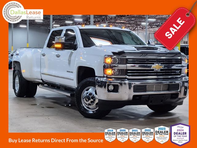 White 2019 Chevrolet Silverado 3500HD Pickup Truck Four-Wheel Drive Automatic