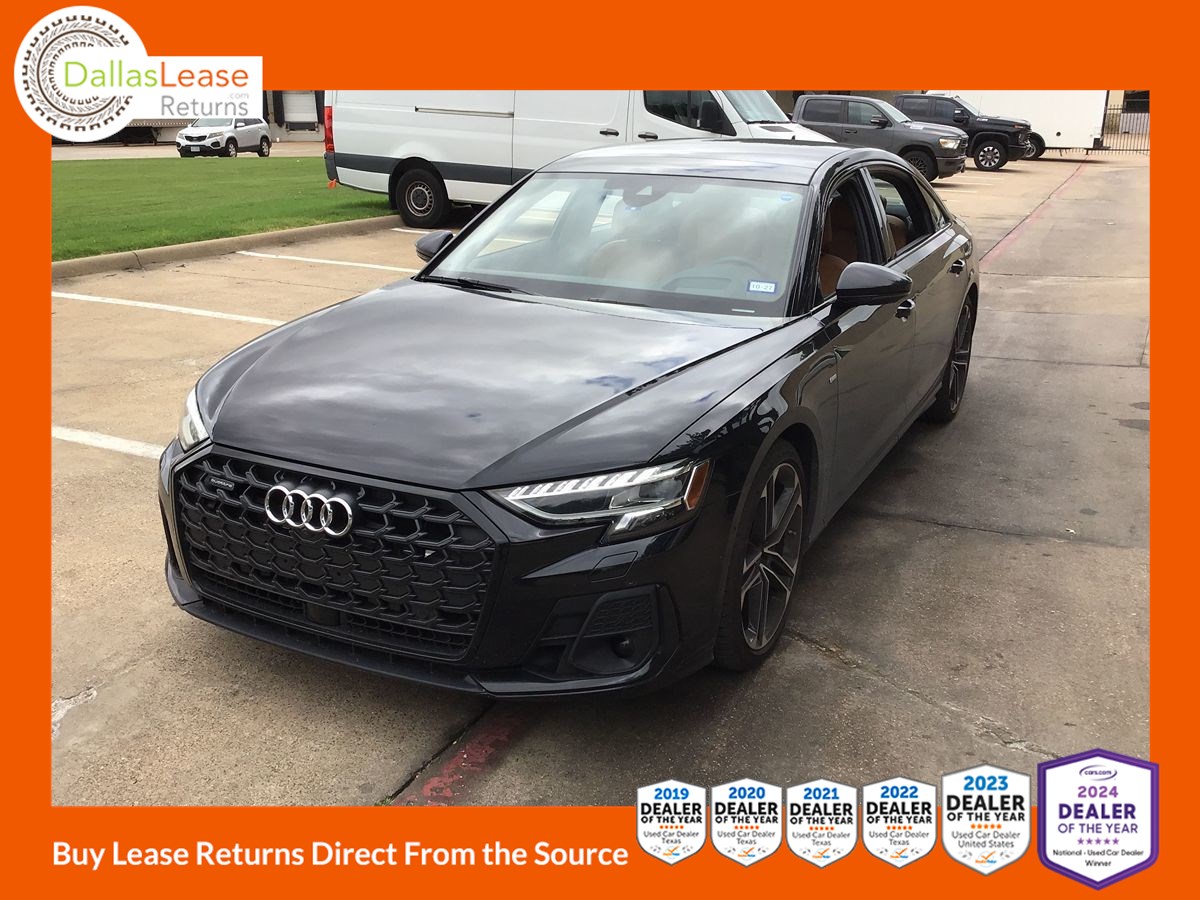 Black 2025 Audi A8 L quattro 55 TFSI AWD Sedan All-Wheel Drive Automatic