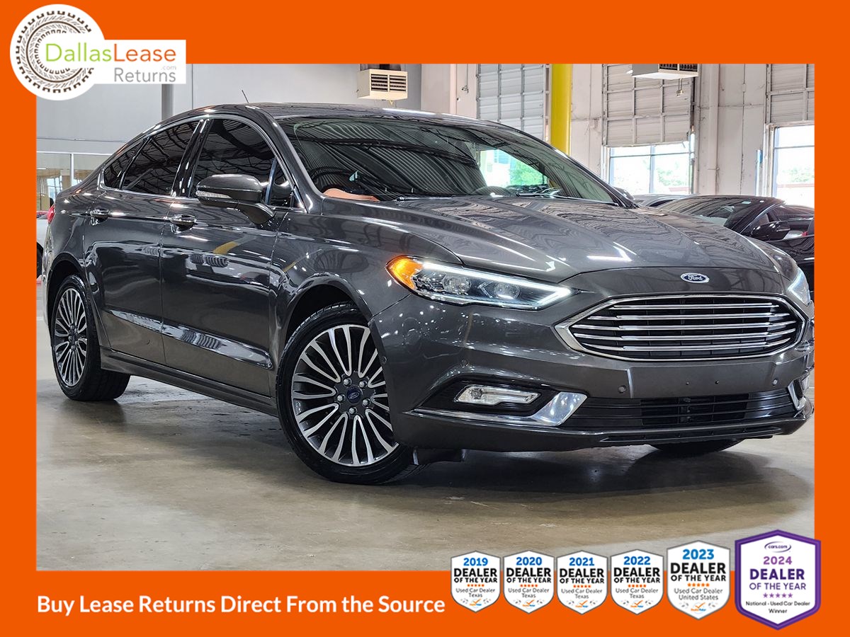 Black 2017 Ford Fusion Sedan Front-Wheel Drive Automatic