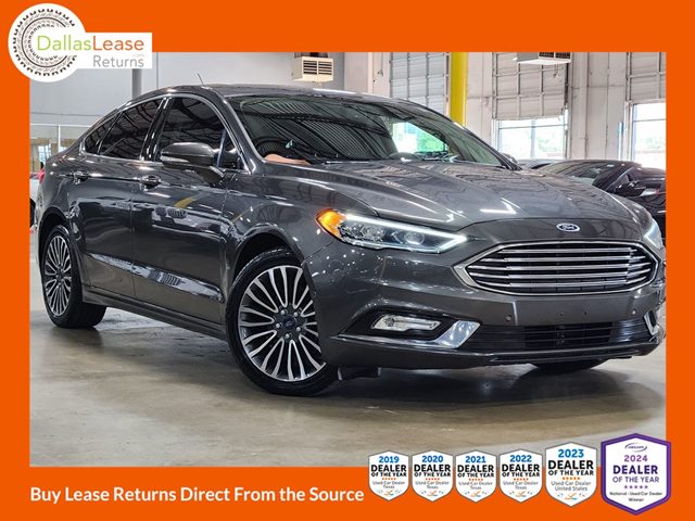 Black 2017 Ford Fusion Sedan Front-Wheel Drive Automatic