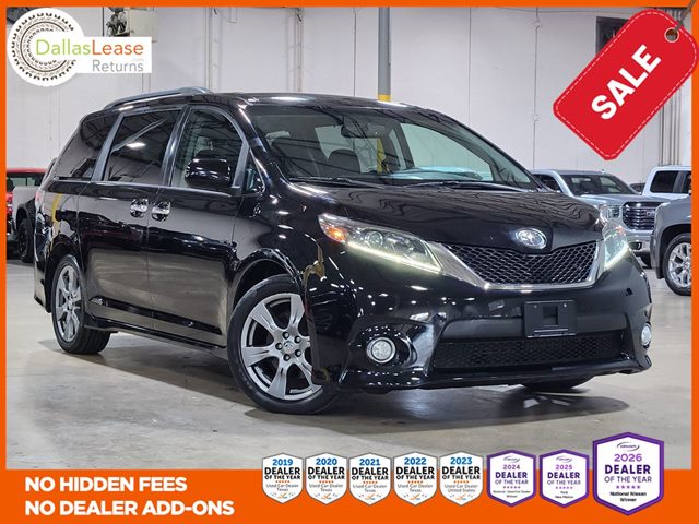 Black 2017 Toyota Sienna Minivan Front-Wheel Drive Automatic