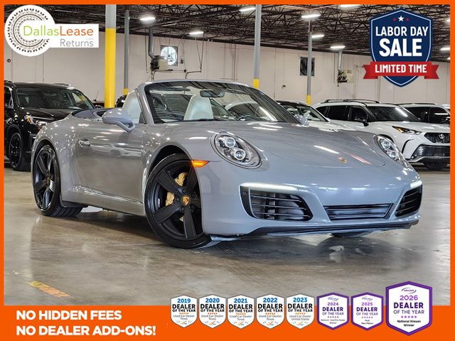 Blue 2018 Porsche 911 Convertible Rear-Wheel Drive Automatic