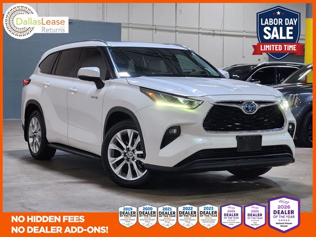 White 2021 Toyota Highlander Hybrid SUV / Crossover Front-Wheel Drive Automatic