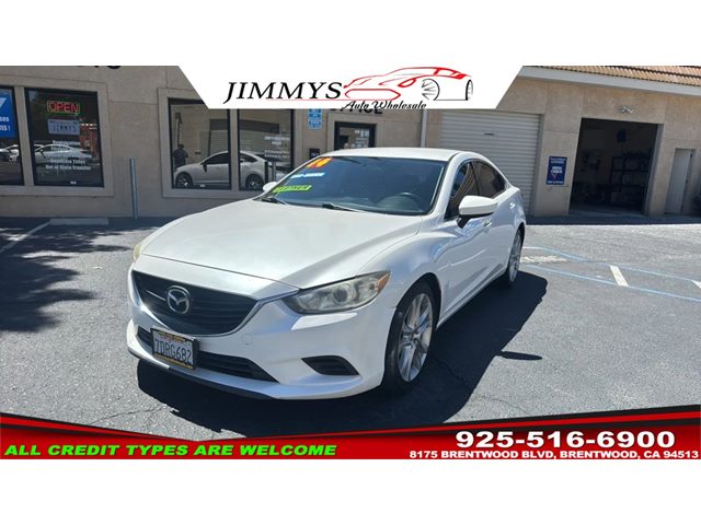 White 2014 Mazda MAZDA6 i Touring Sedan Front-Wheel Drive Automatic