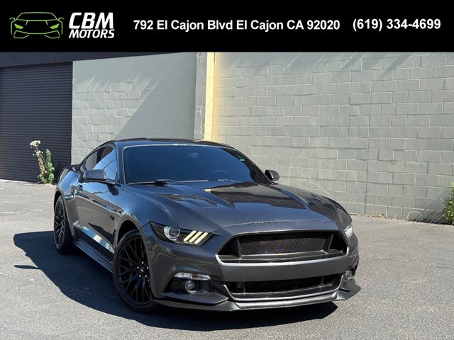 Gray (Magnetic Metallic) 2017 Ford Mustang GT Coupe RWD Coupe Rear-Wheel Drive Manual