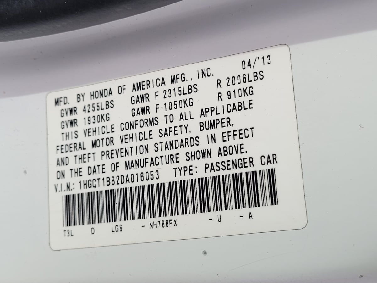 Sold 2013 Honda Accord Cpe EX-L W/ MOONROOF in El Cajon