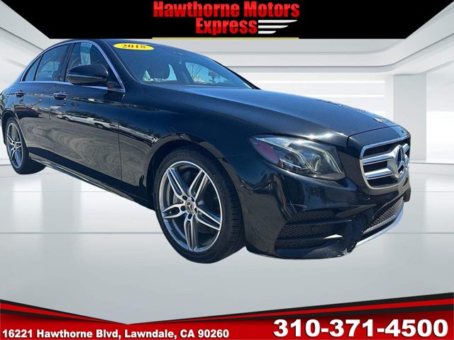 Black 2018 Mercedes-Benz E-Class E 300 Sedan RWD Sedan Rear-Wheel Drive Automatic