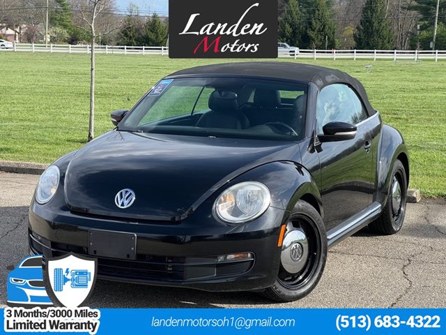 Black 2015 Volkswagen Beetle 1.8T Classic Convertible Convertible Front-Wheel Drive Automatic