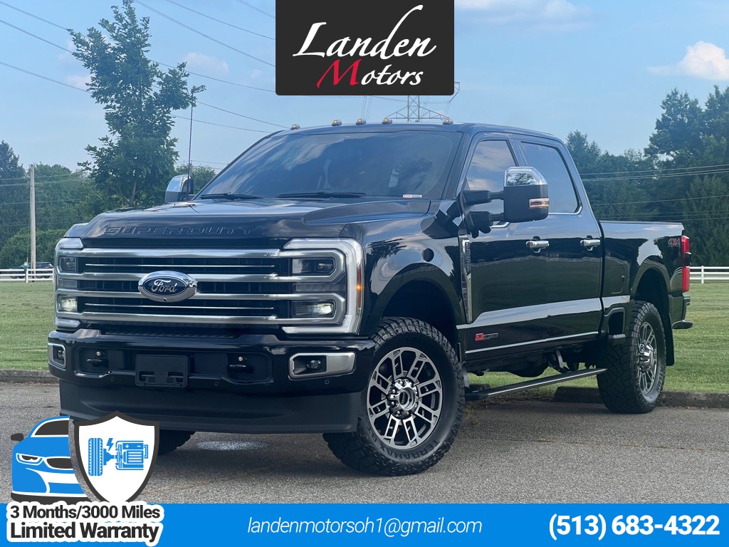 Agate Black Metallic 2025 Ford F-350 Super Duty Pickup Truck Four-Wheel Drive Automatic
