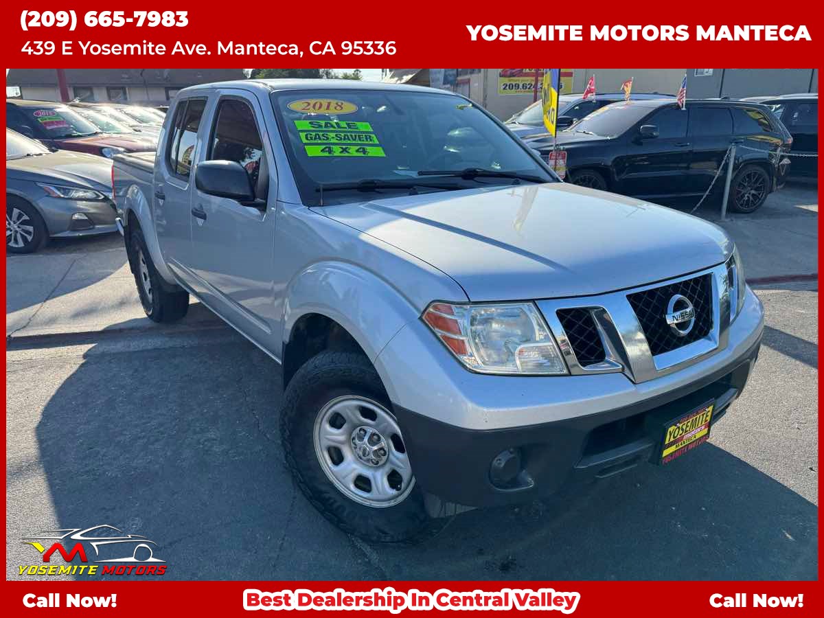 Brilliant Silver 2018 Nissan Frontier Pickup Truck Four-Wheel Drive Automatic