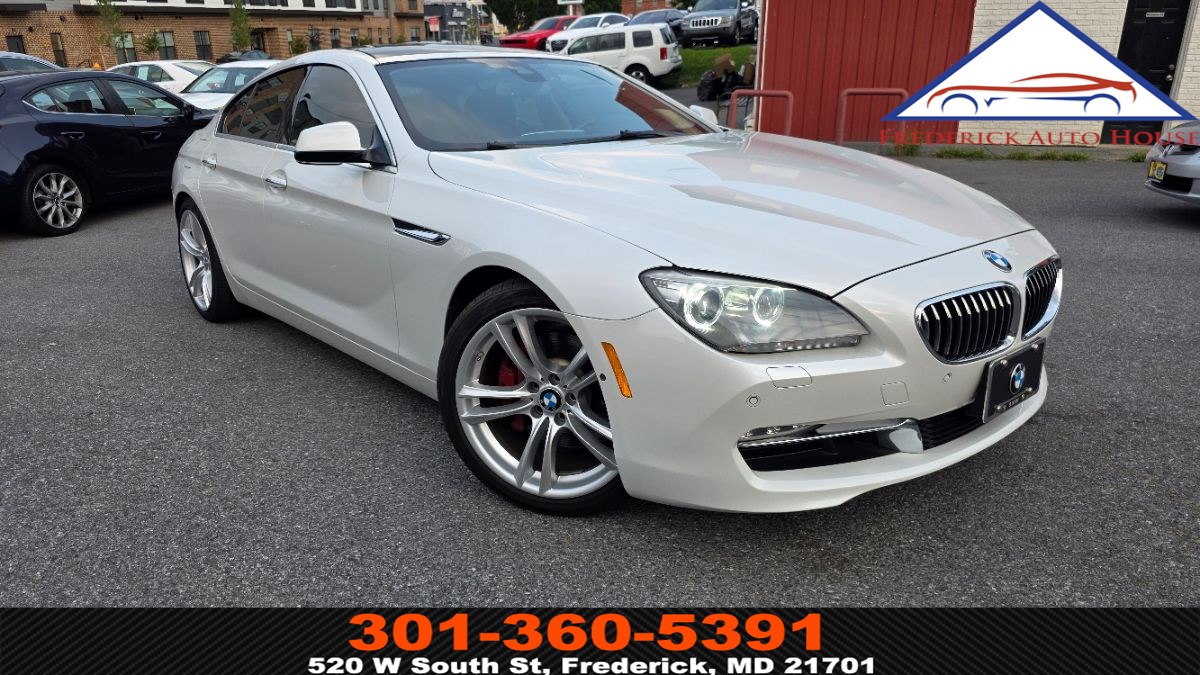 Alpine White 2015 BMW 6 Series Sedan Rear-Wheel Drive Automatic