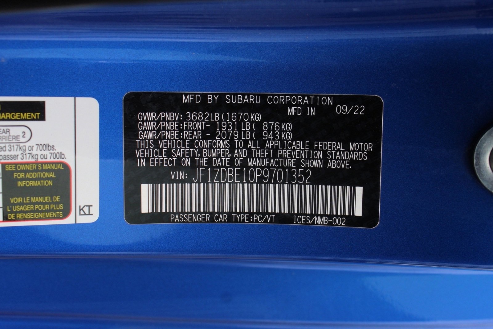Sold 2023 Subaru BRZ Limited in Fontana