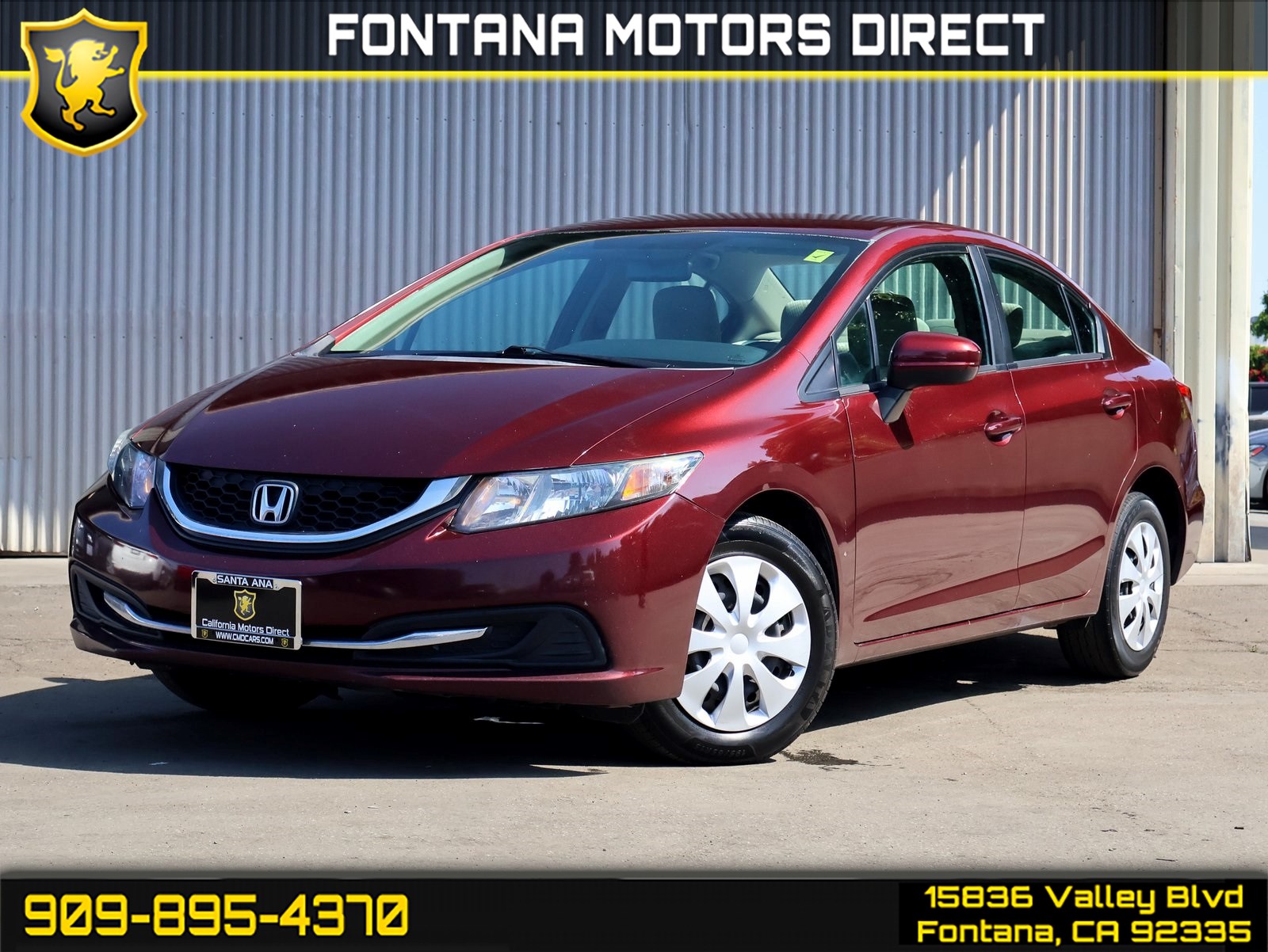 Sold 2014 Honda Civic Sedan LX in Fontana