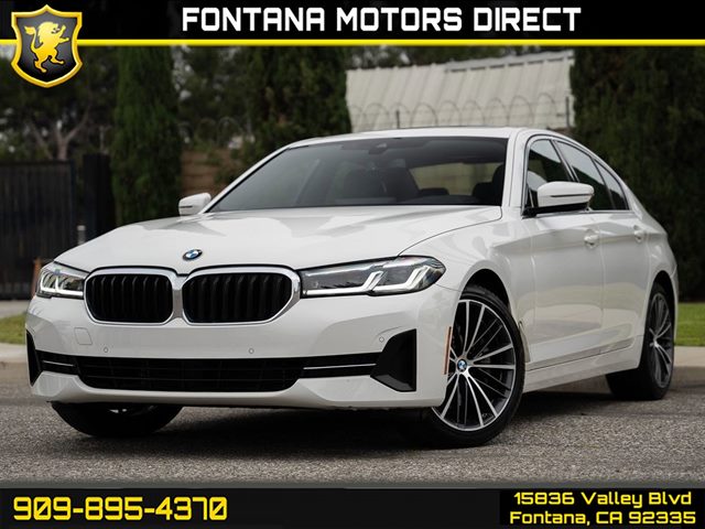 Alpine White 2021 BMW 5 Series 530i RWD Sedan Rear-Wheel Drive Automatic