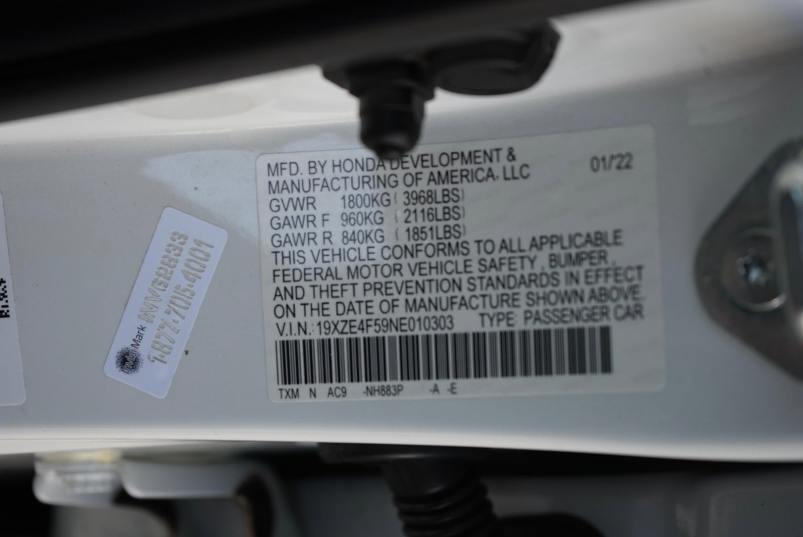 Sold 2022 Honda Insight EX in Fontana