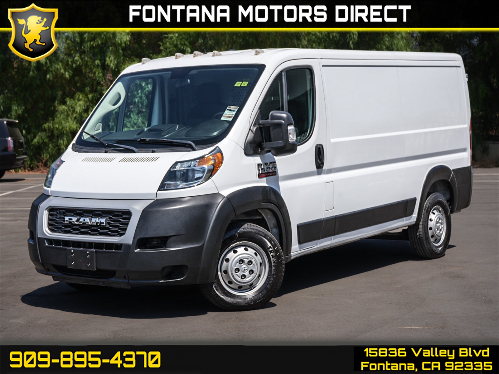 2020 Ram ProMaster Cargo Van Low Roof