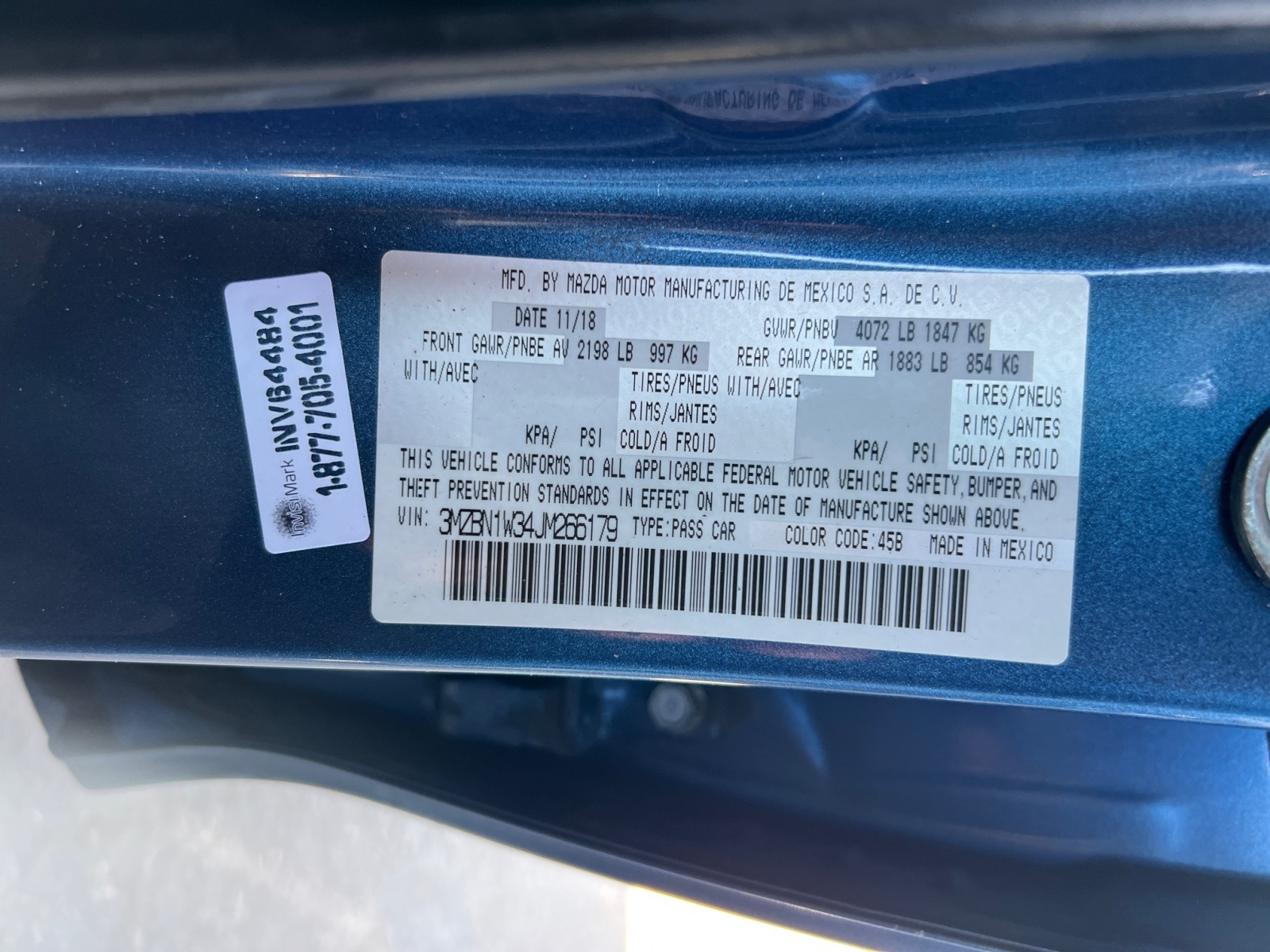 Sold 2018 Mazda Mazda3 4-Door Grand Touring in Fontana