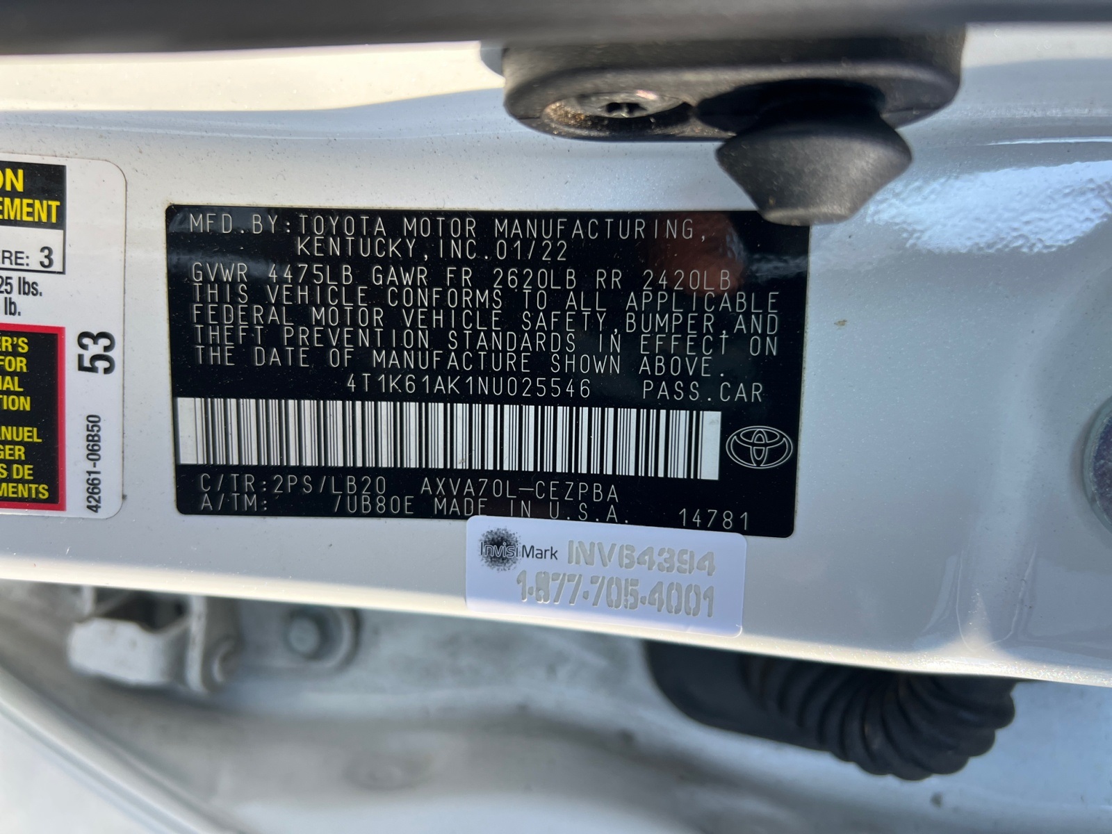 Sold 2022 Toyota Camry XSE in Fontana