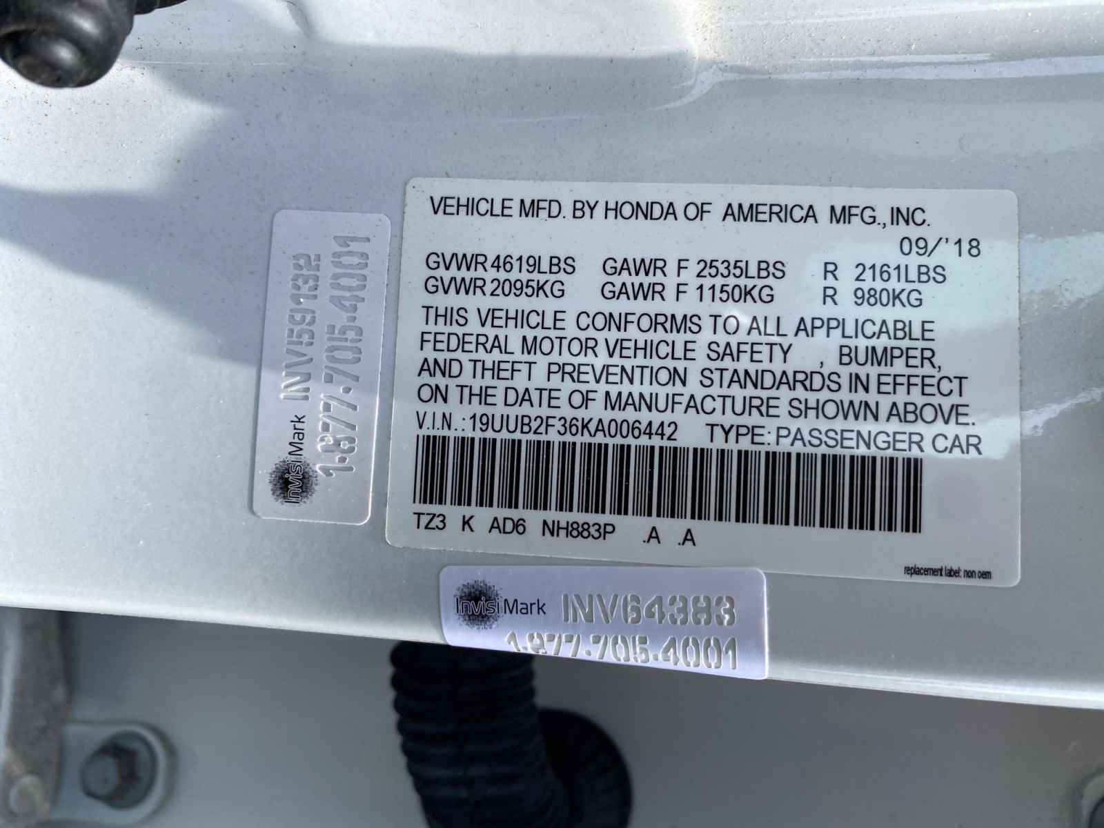 Sold 2019 Acura TLX 3.5L V6 in Fontana