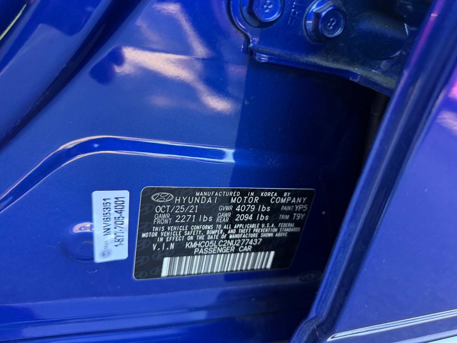 Sold 2022 Hyundai Ioniq Hybrid Limited in Fontana