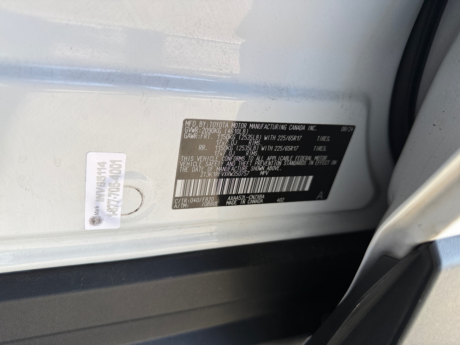 Sold 2024 Toyota RAV4 LE in Fontana