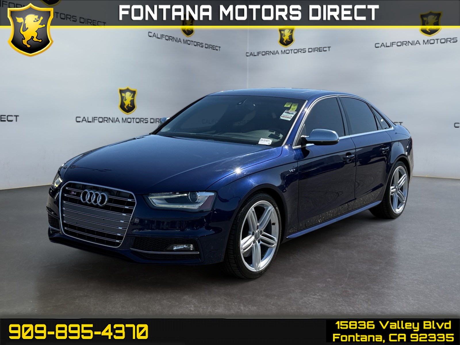 Blue 2013 Audi S4 Sedan All-Wheel Drive Automatic