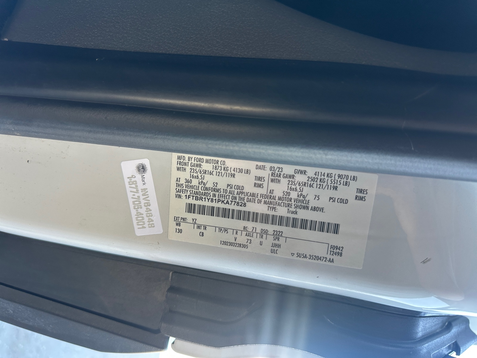 2023 Ford Transit Van Base - Photo 16