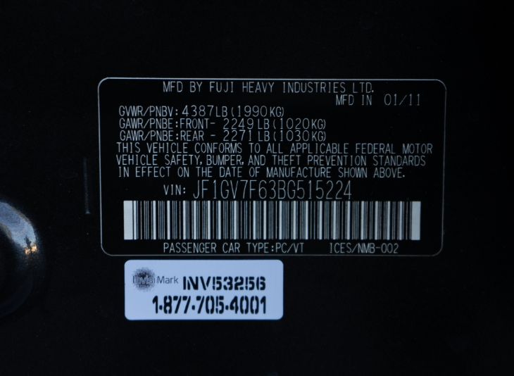 Sold 2011 Subaru Impreza Sedan WRX Premium (Sunroof & Heated Seats