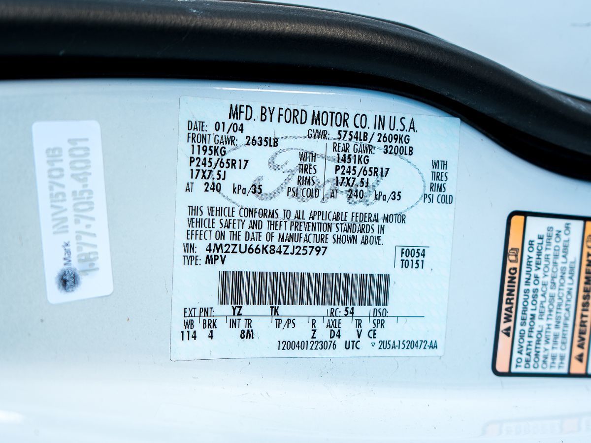 Sold 2004 Mercury Mountaineer PREMIER in Fontana