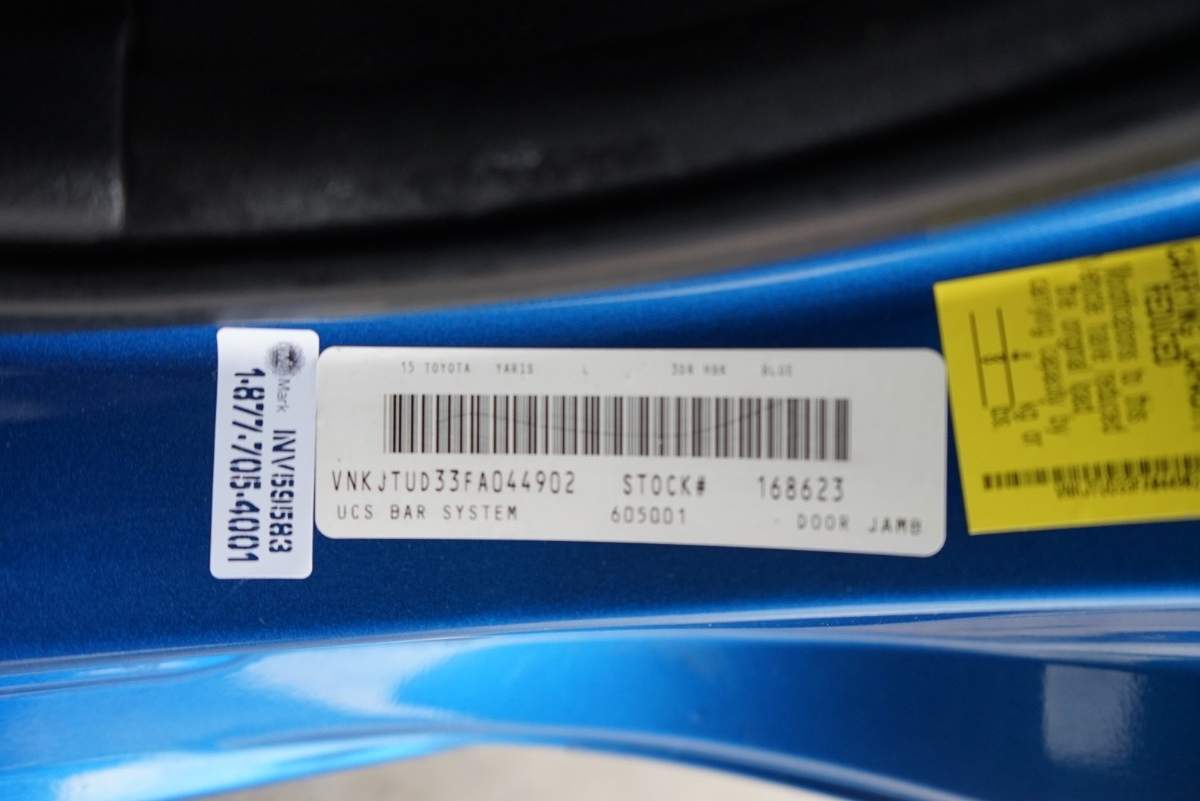 Sold 2015 Toyota Yaris L in Fontana