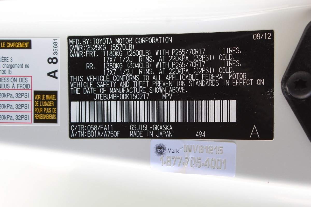 Sold 2013 Toyota FJ Cruiser in Fontana