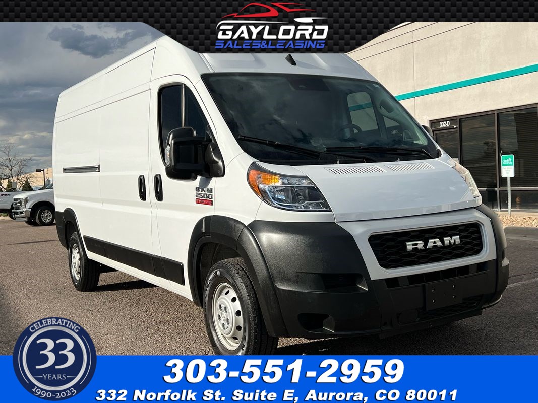 2022 Ram 2500 ProMaster Cargo Van 159" WB - High Roof 