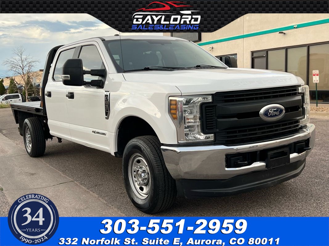 2019 Ford Super Duty F-250 Crew Cab Flat Bed 4X4 6.7L Power Stroke Diesel