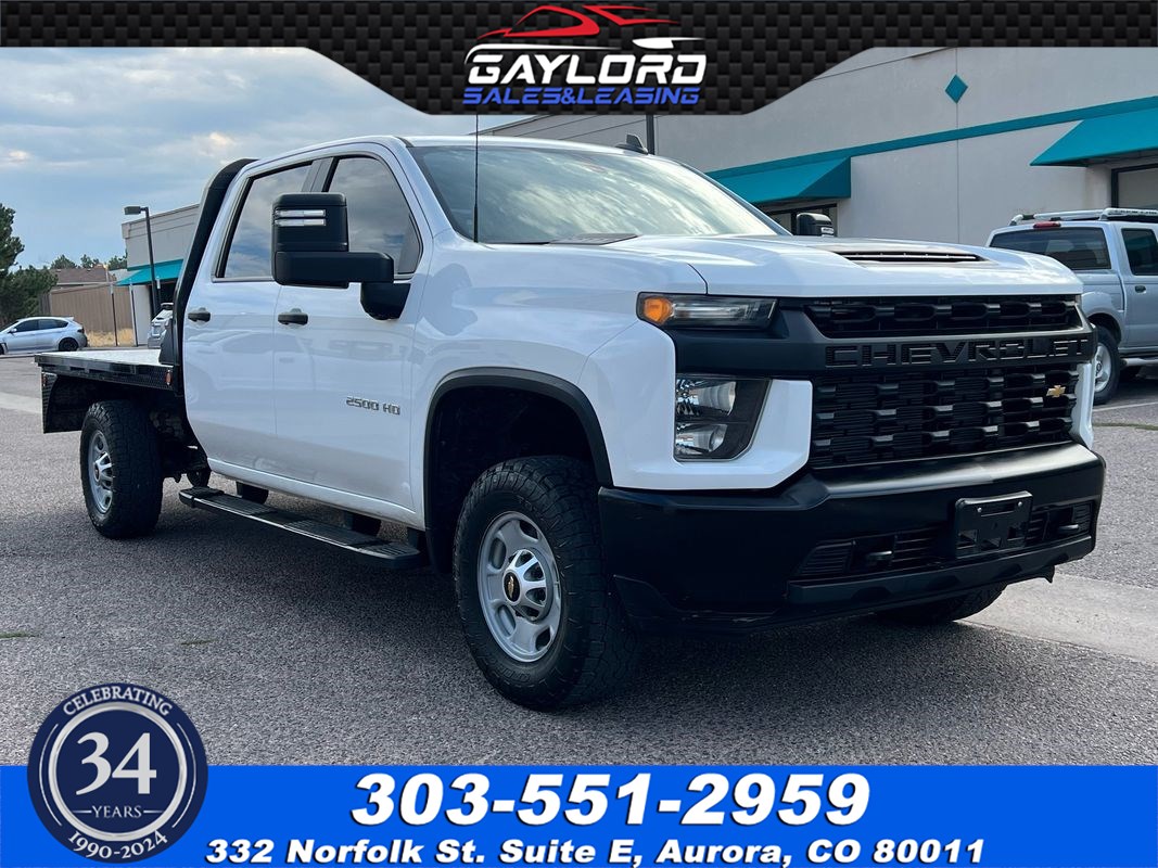 2021 Chevrolet Silverado 2500HD Crew Cab Flat Bed 4X4 6.6L Gas V8