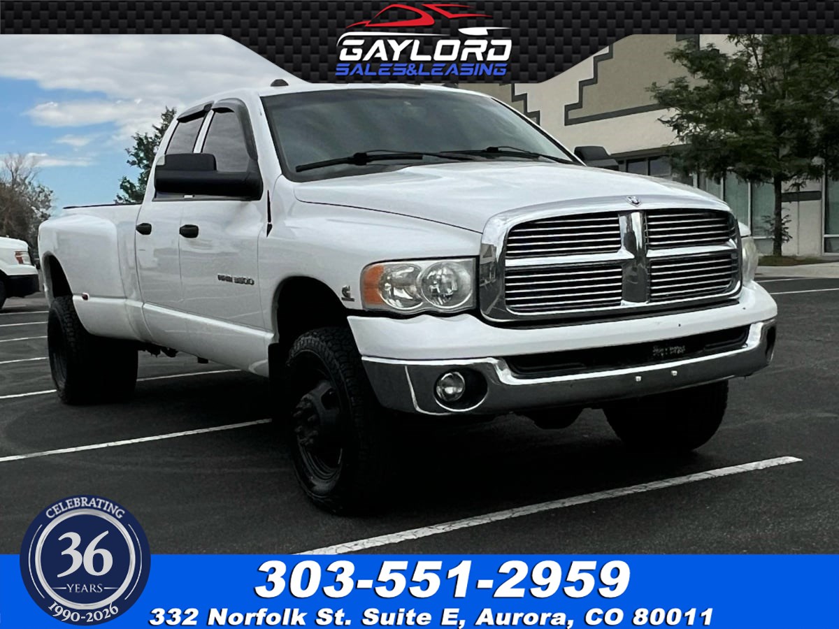 2004 Dodge Ram 3500 SLT/Laramie Quad Cab 4X4 5.9L High Output Diesel Dually 6 Speed Manual