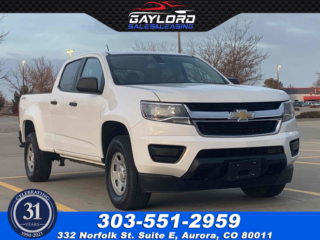 2017 Chevrolet Colorado Crew Cab 6 Foot Bed 4X4 3.6L V8 