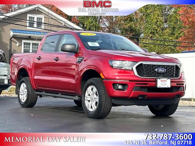Rapid Red Metallic Tinted Clearcoat 2020 Ford Ranger XLT SuperCrew 4WD Pickup Truck Four-Wheel Drive Automatic