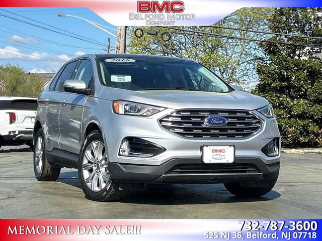 Ingot Silver Metallic 2019 Ford Edge Titanium AWD SUV / Crossover All-Wheel Drive Automatic