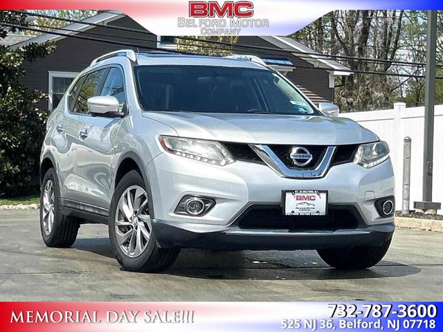 Brilliant Silver 2015 Nissan Rogue SL AWD SUV / Crossover All-Wheel Drive Automatic